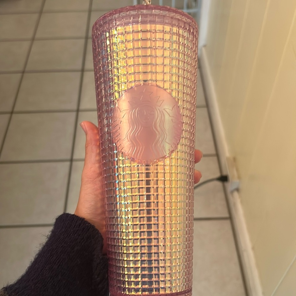 Never Used Pink Shimmer Starbucks Cups